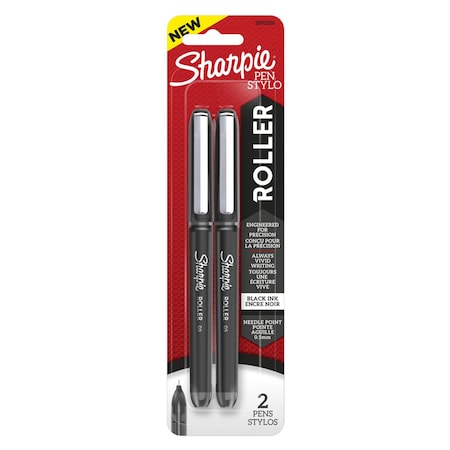 Sharpie Sharpie Black Retractable Rollerball Pen 2 pk 2093200